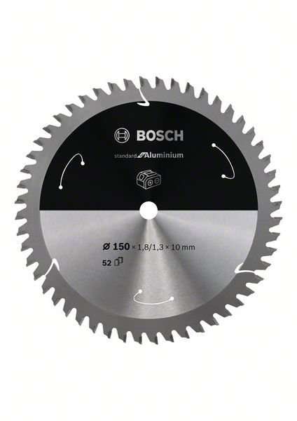 Bosch Sägeblatt Standard für Aluminium 150 x 1,8/1,3 x 10mm 52Z