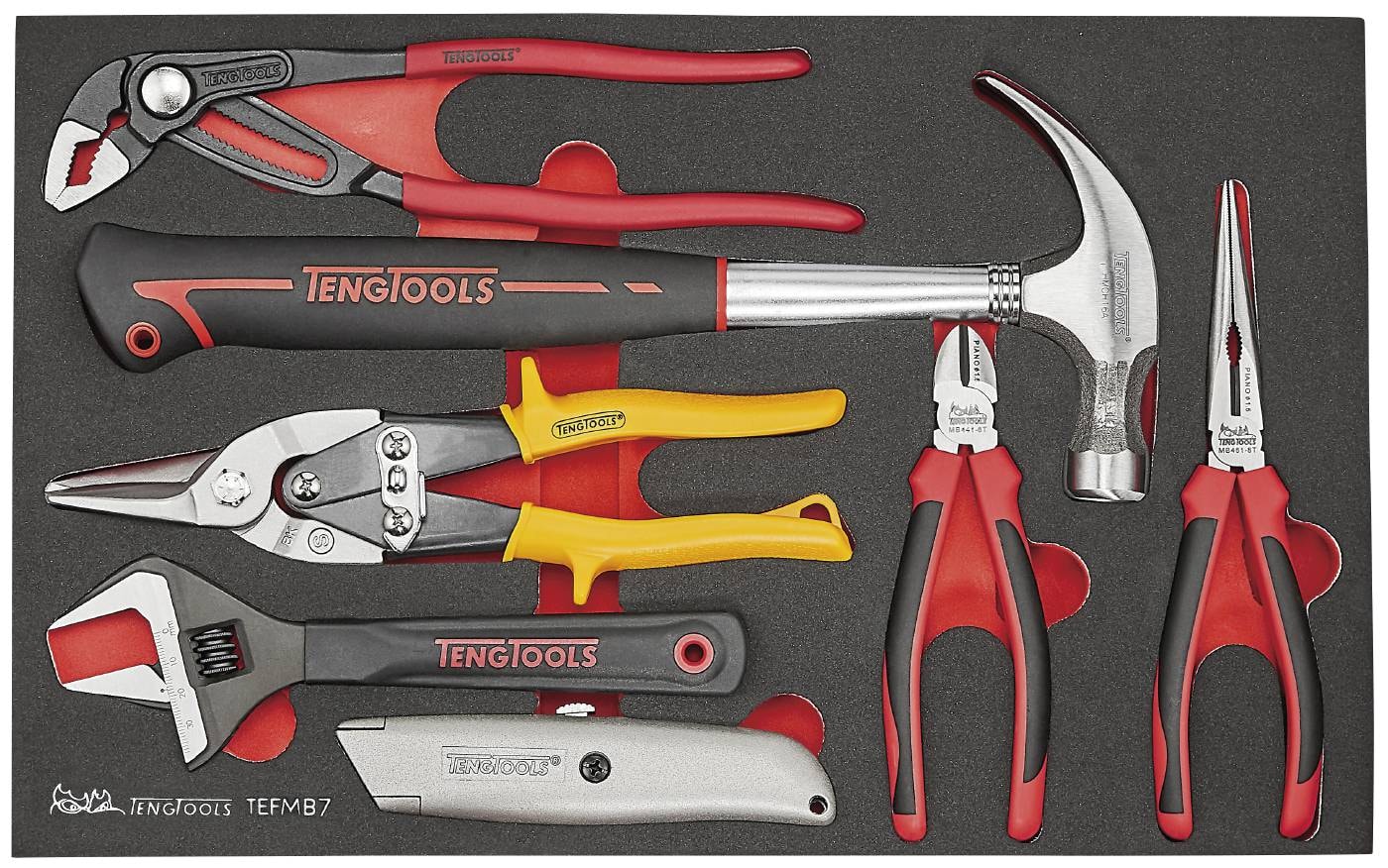 Teng Tools Verktygssats TEFMB7 EVA 7 delar