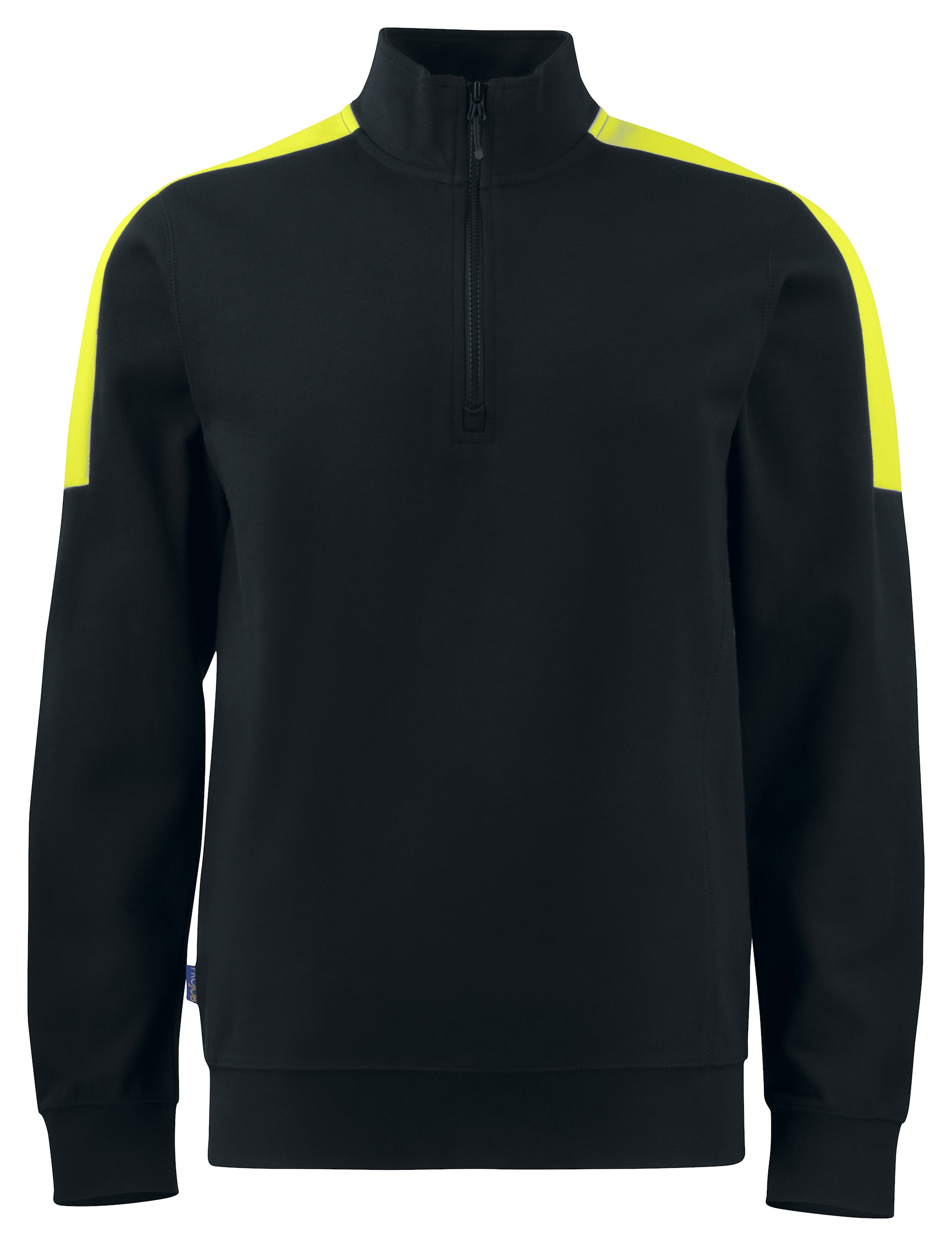 ProJob 2128 Sweatshirt ½ Zip - Black/Yellow - XS