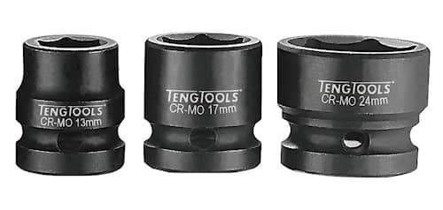 Teng Tools Krafthylsa 920714-C Kort 1/2 14mm DIN 6-kant