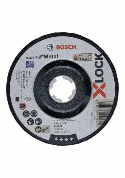 Bosch Navrondell Expert for Metal 125x6,0x22,23mm X-Lock AS30T Typ 27