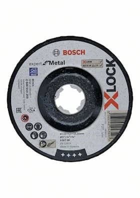 Bosch X-LOCK Expert for Metal, 125 x 6 x 22,23, til forsænket slibning