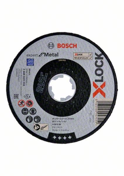 Bosch Kapskiva Expert for Metal 125x2,5x22,23mm X-Lock AS30S Typ 41