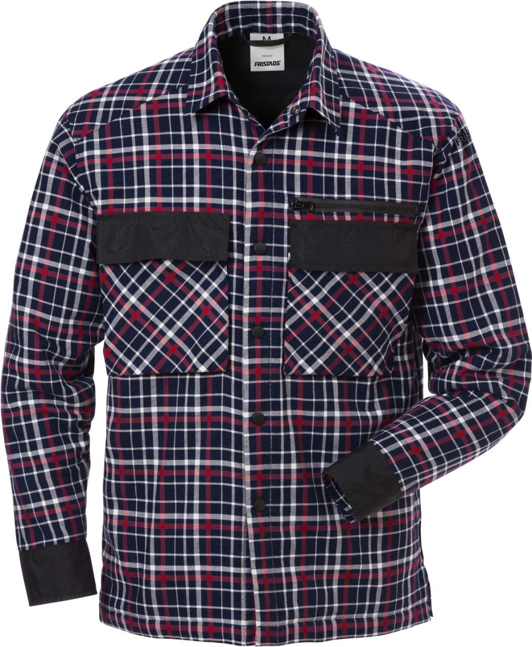 Fristads Skjorta Quiltad 7095 SCP Marin/Röd 2XL