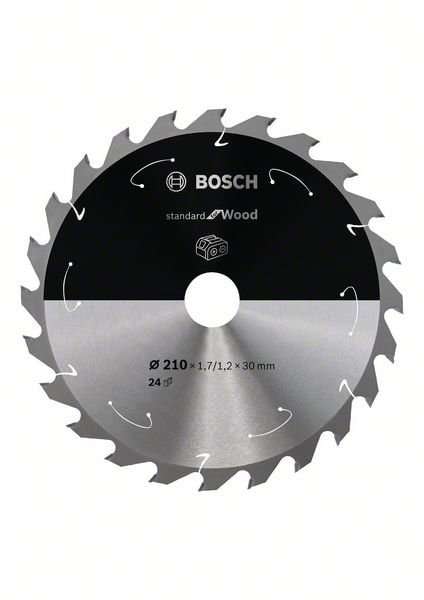Bosch Sägeblatt Standard für Holz 210x1,7/1,2x30mm 24Z