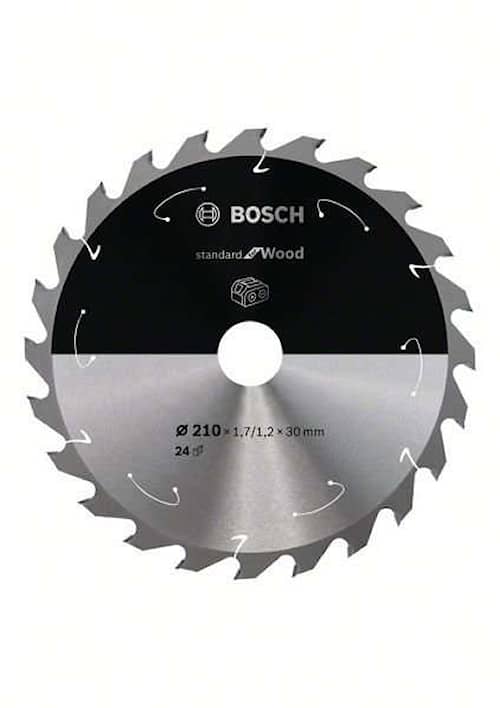 Bosch Standard for Wood-rundsavklinge til batteridrevne save 210x1,7/1,2x30 T24