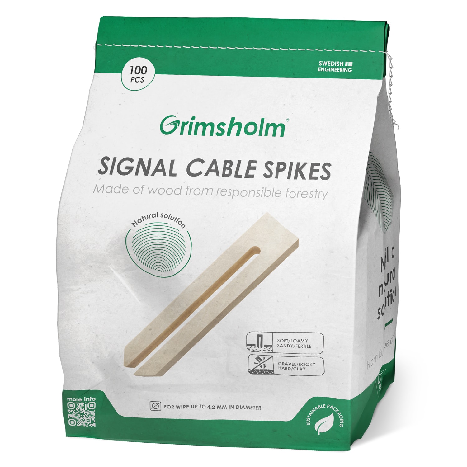 Grimsholm Signalnagel aus Holz