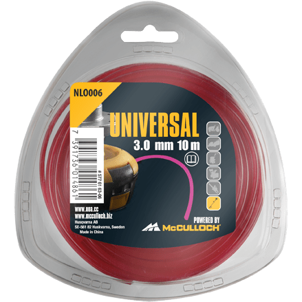 McCulloch 3,0 mm 10 m Trimmerlina