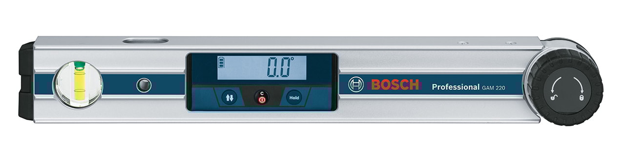 Bosch Winkelmesser GAM 220 mit 4 Batterien (AA)