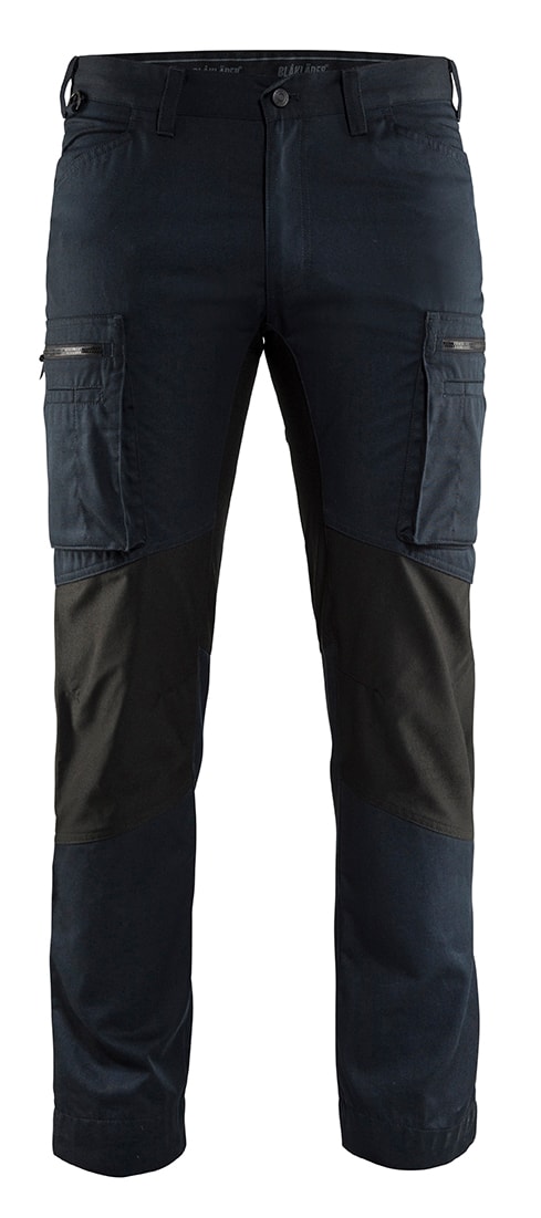 Blåkläder Servicebukse stretch - Mørk marineblå/Svart - D112