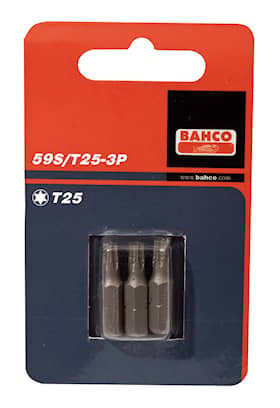 Bahco Bits 59S 1/4'' Torx T10 25mm 3-pack