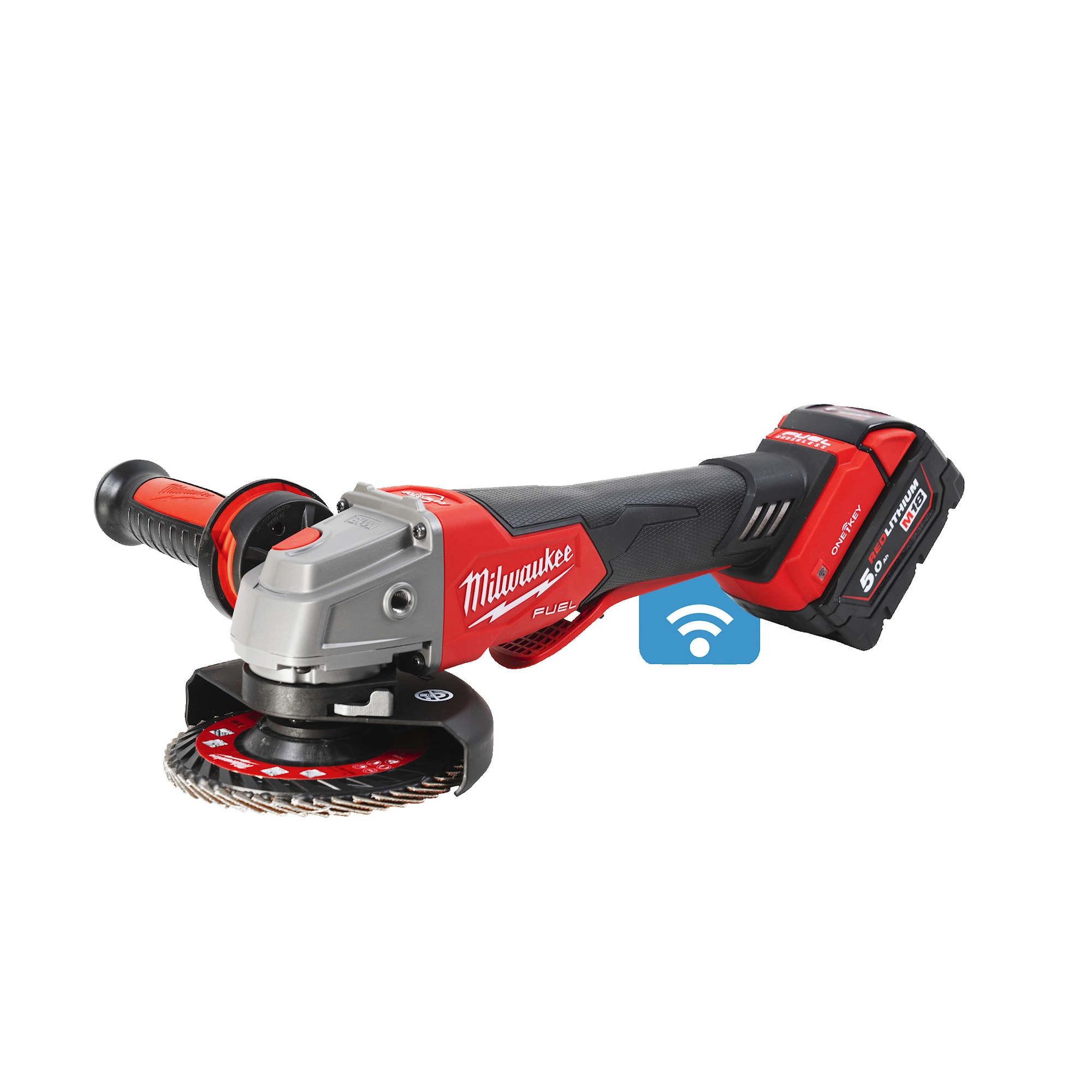 Milwaukee M18 ONEFSAG125XPDB-502X Vinkelslip batteridriven