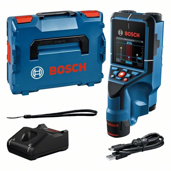 Bosch Detektor D-Tect 200 C mit 1 Stück 2,0Ah Batterie & Ladegerät in L-BOXX