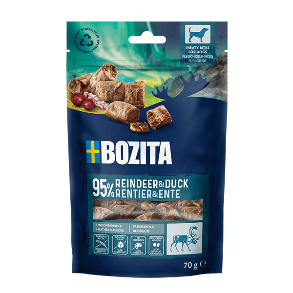 Bozita Snacks Meaty Bites Reindeer & Duck 70g