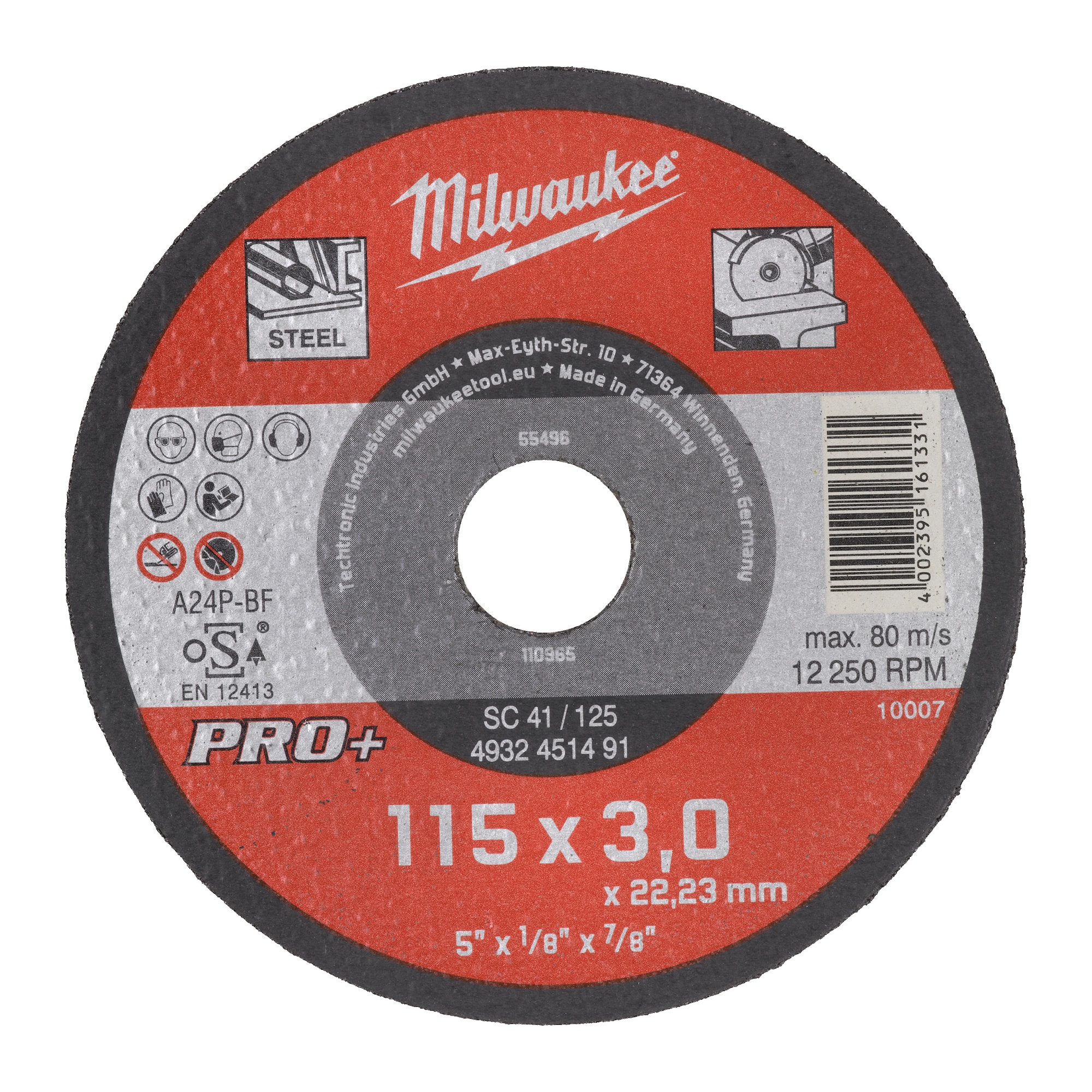 Milwaukee Kapskiva Sc41/355X2,5 Pro+