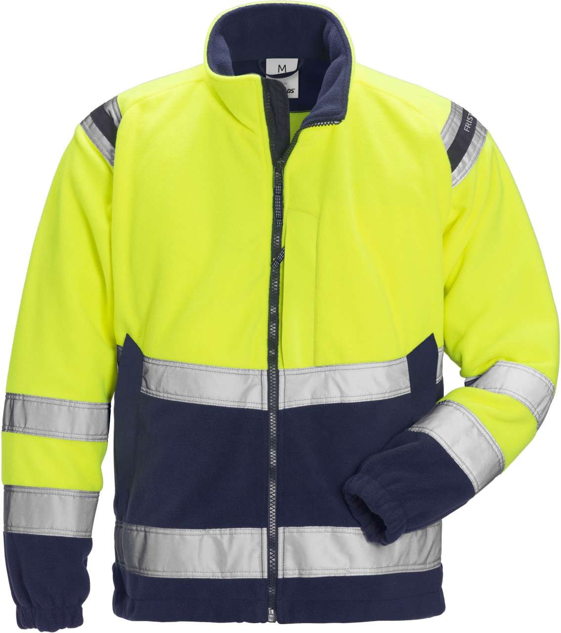 Fristads Høy synlighet vindtett fleecejakke cl 3 4041 FE Hi-Vis Rød / Svart 3XL
