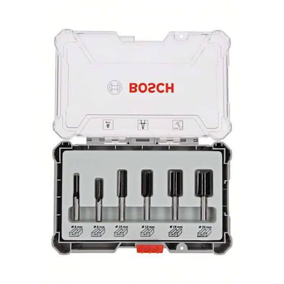 Bosch Frässtålset HM Notfräsar 8mm 6 delar