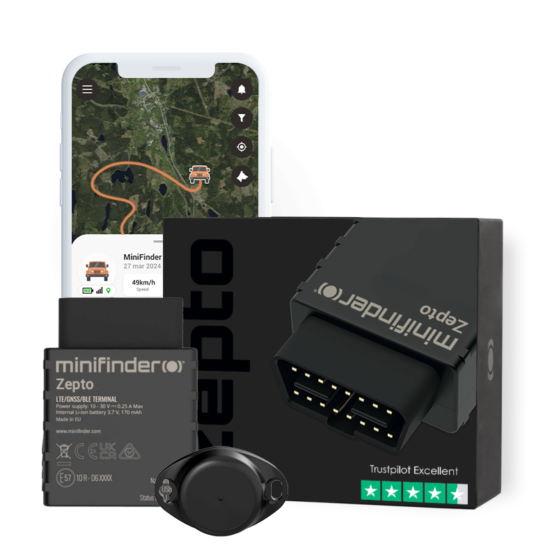 MiniFinder GPS-tracker Zenso + 2 sensorer