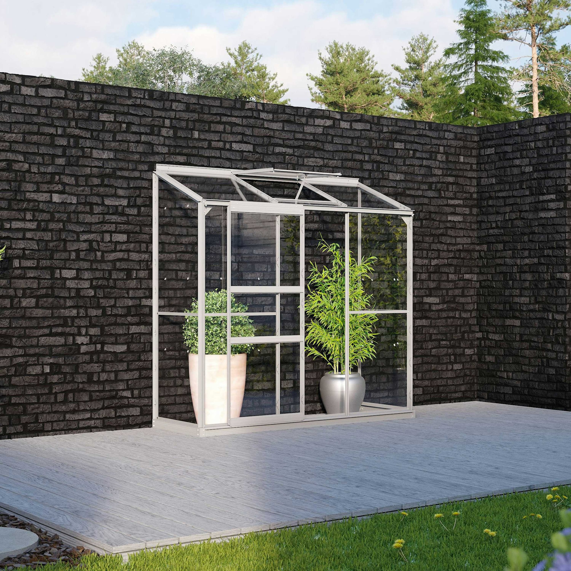 Vitavia Ida 1300 Växthus Glas med sockel - 1,3 m2