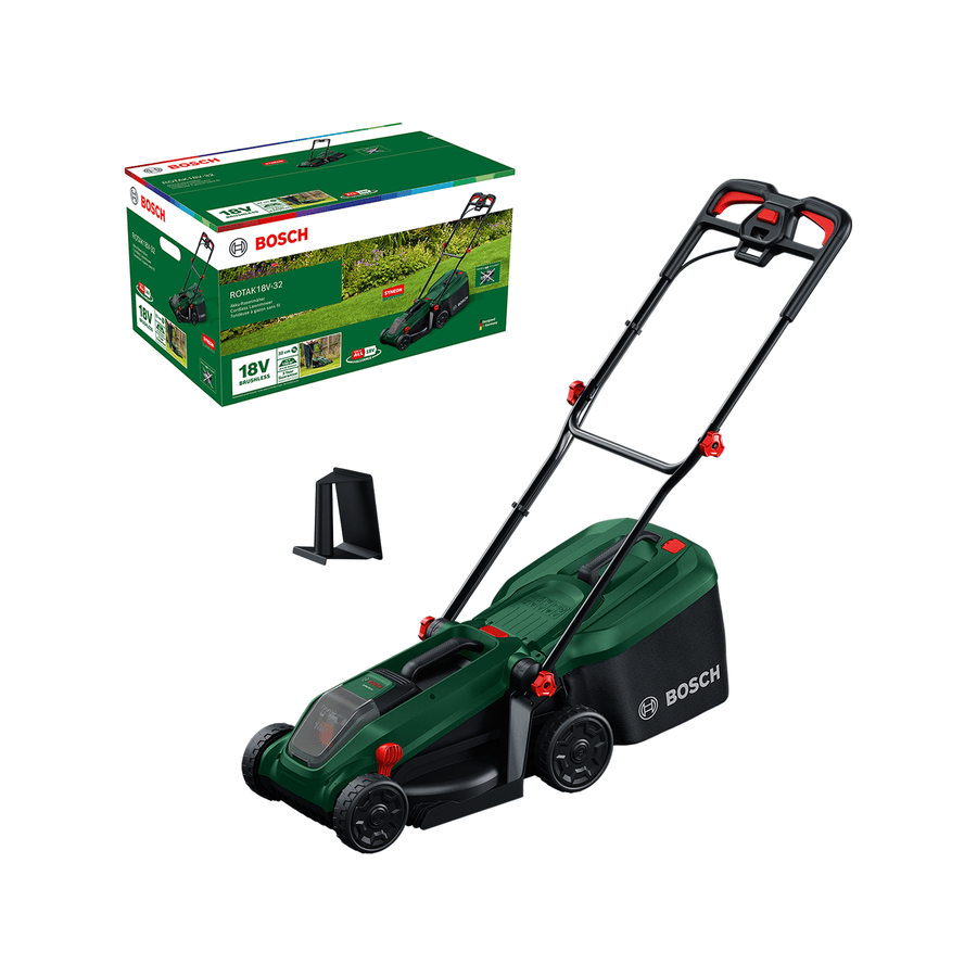 Bosch DIY Gräsklippare Rotak 18V-32 utan batteri och laddare