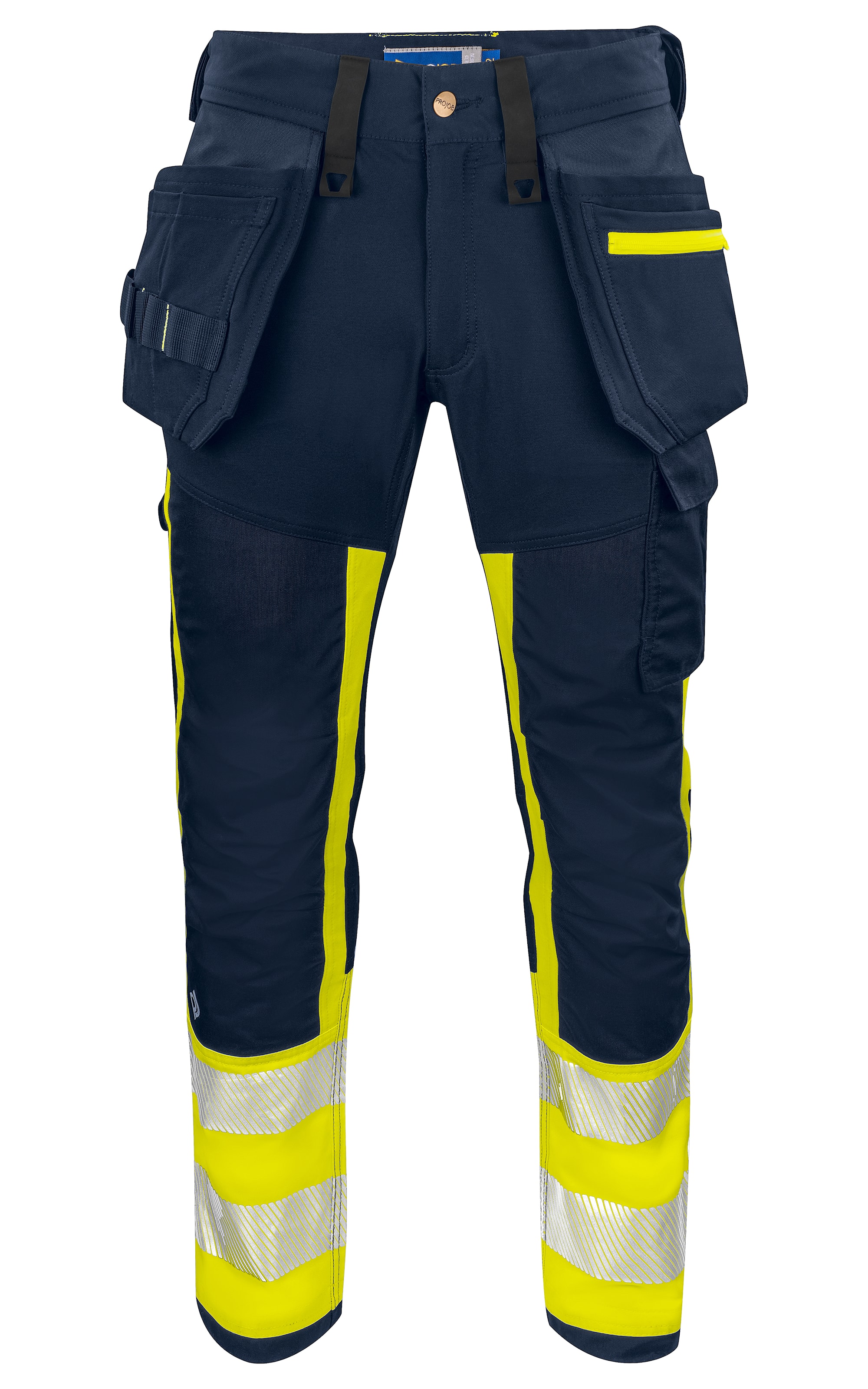 ProJob 6540 Housut En Iso 20471 Luokka 1 - Yellow/Navy - C48