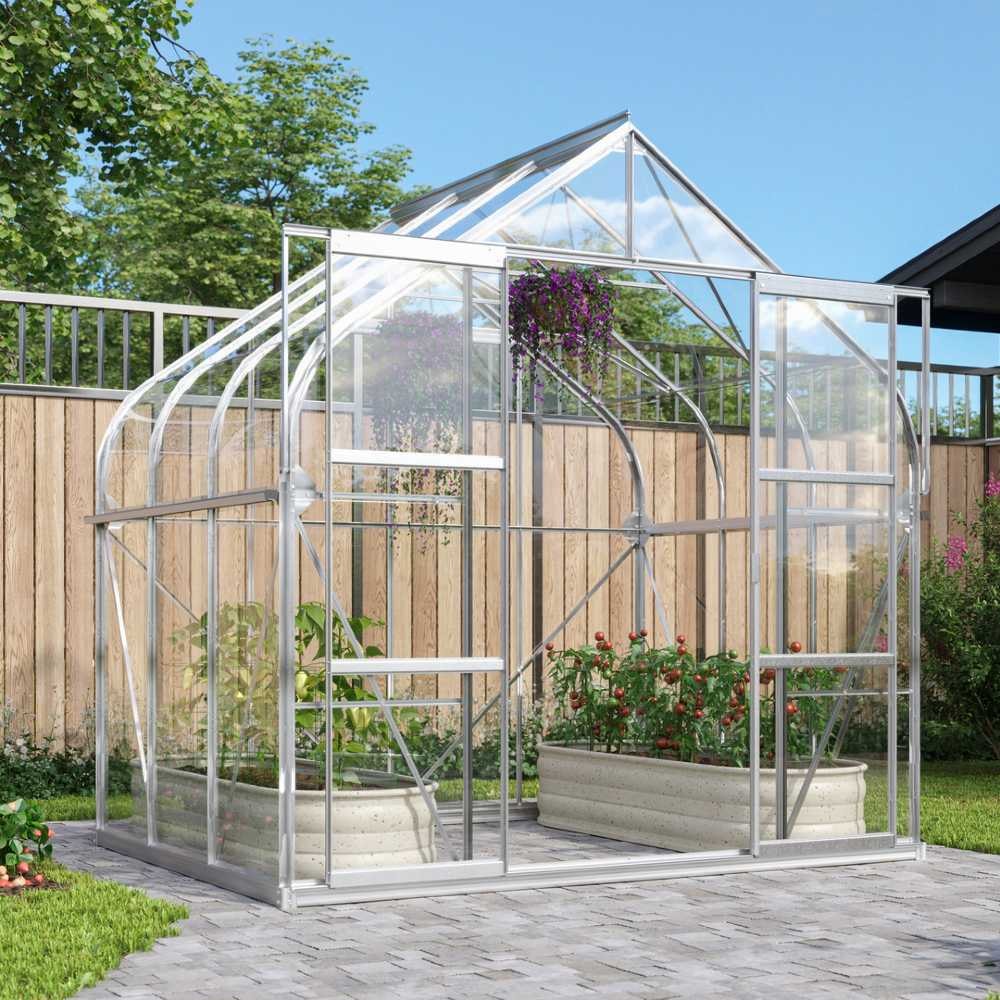 Vitavia Växthus Diana 3mm Glas 6,7 kvm Aluminium