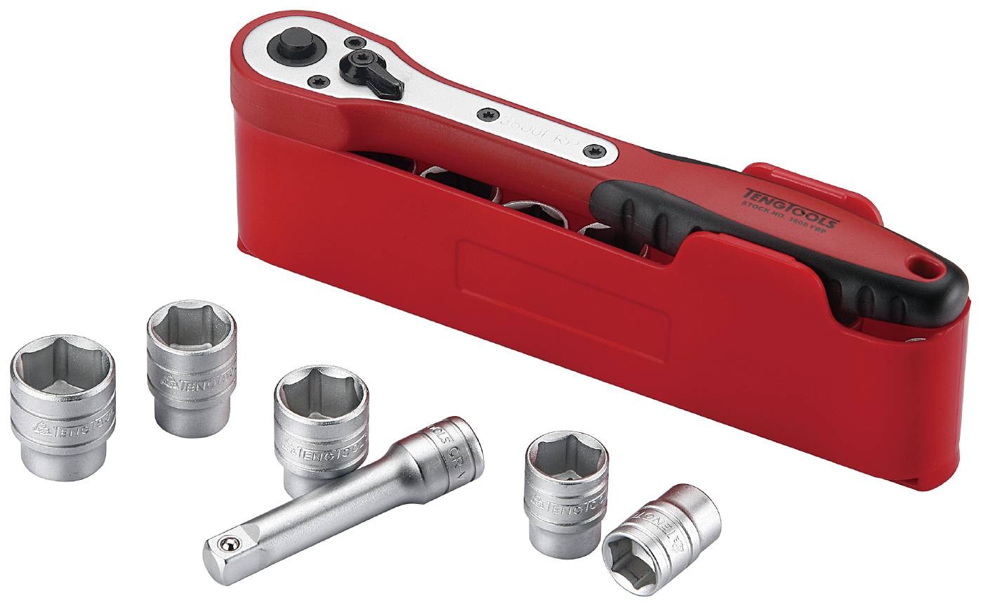 Teng Tools Hylsyavainsarja, nelikulmainen 3/8\"-kiinnitys M3812N1