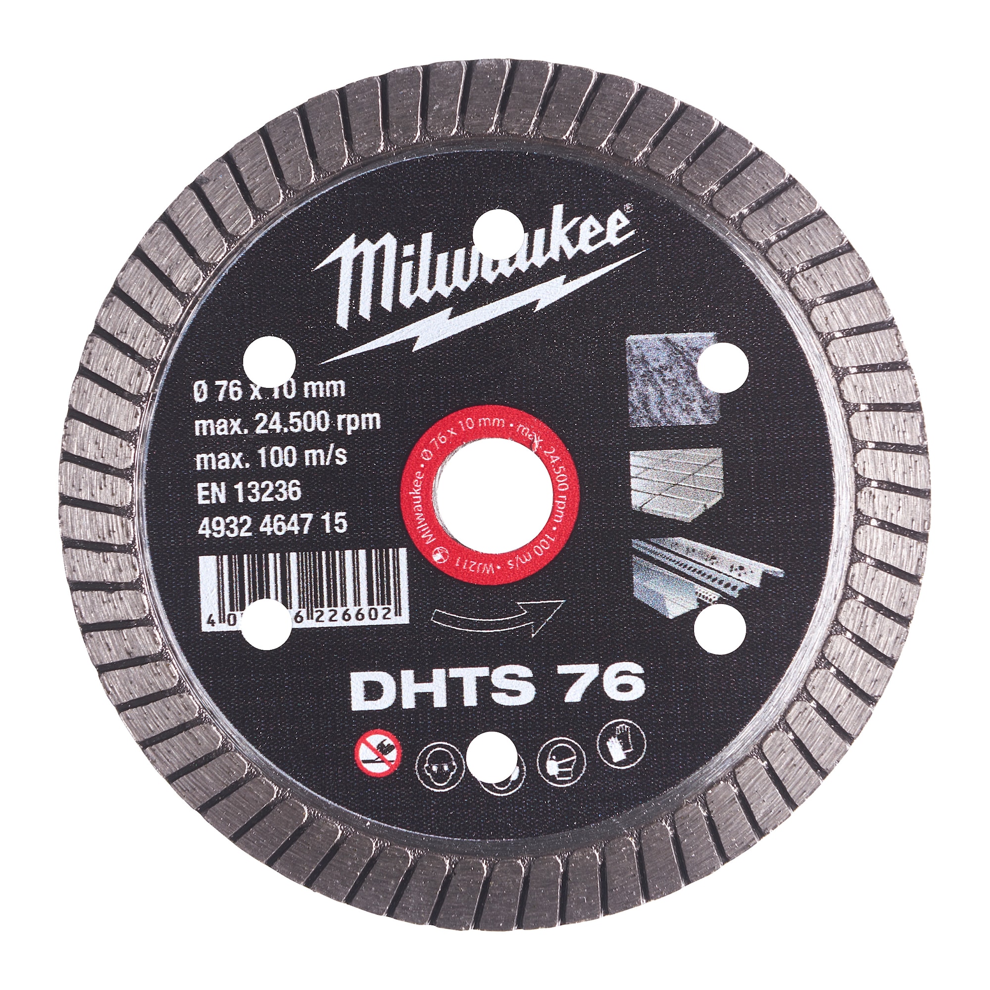 Milwaukee Diamantskiva Dhts 76/10Mm
