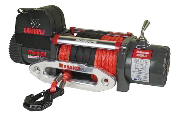Warrior Winches Trækspil Samurai 9500lb Premium, 12V Armortek Syntetisk