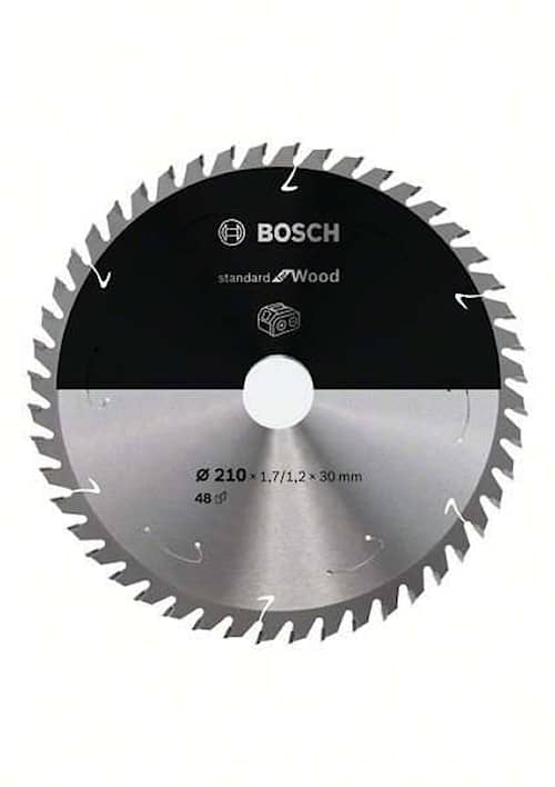 Bosch Standard for Wood-rundsavklinge til batteridrevne save 210x1,7/1,2x30 T48