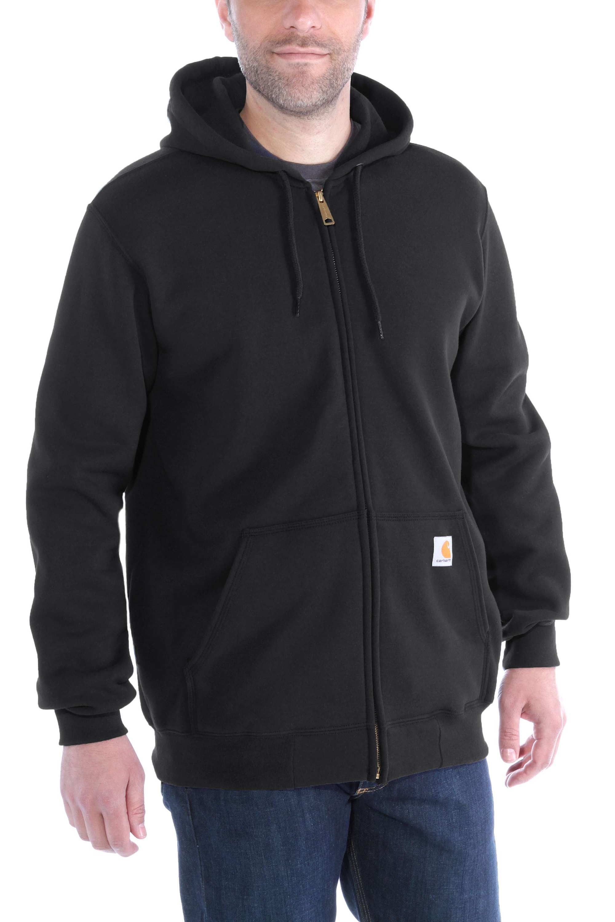 Carhartt Hoodie med dragkedja Herr Black XXL