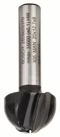 Bosch Hulkilfres, 8 mm, R1 10 mm, D 20 mm, L 12,4 mm, G 46 mm