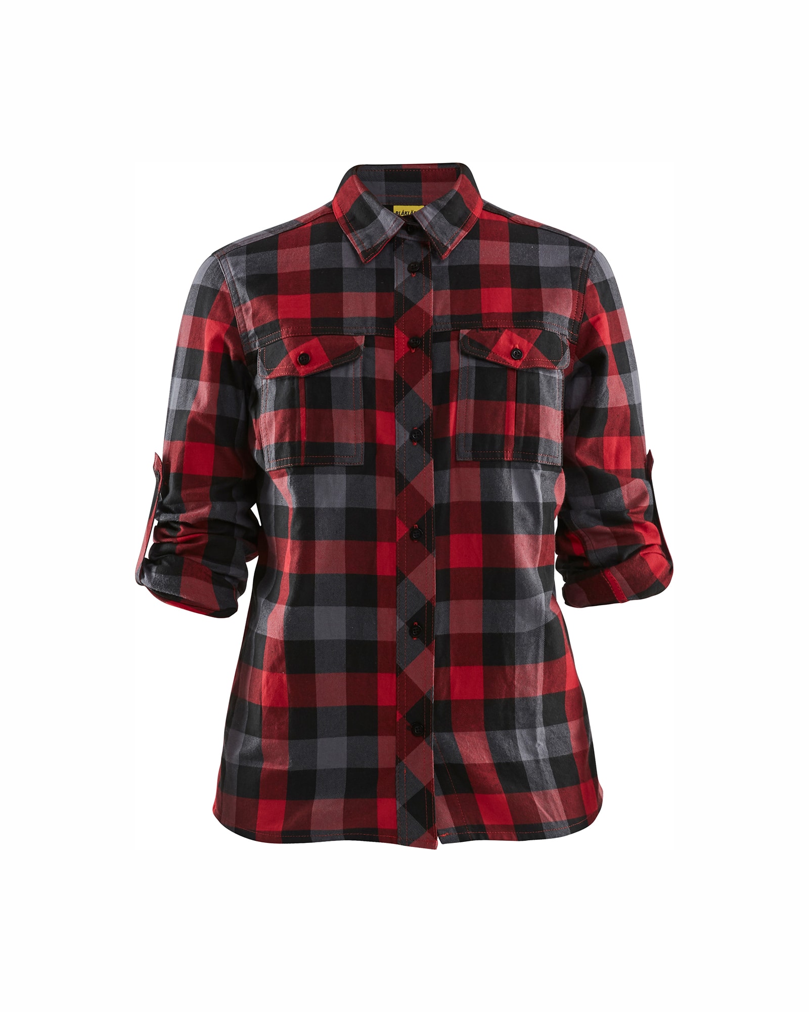 Blåkläder Damen Flanellhemd Rot/Schwarz - XXXL