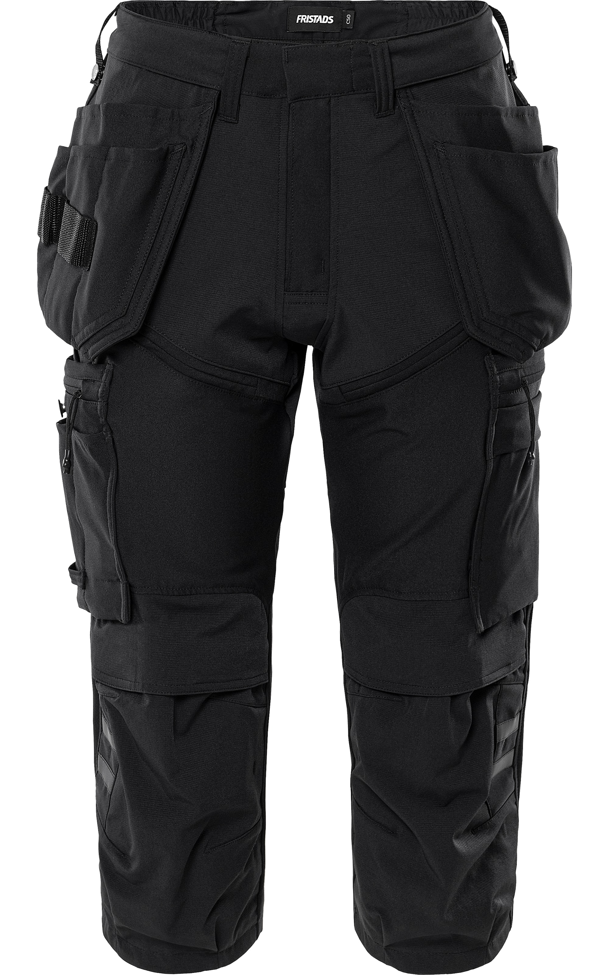 Fristads HÅNDVERKER STRETCH PIRATEBUKSE 2600 GLWS Svart C66