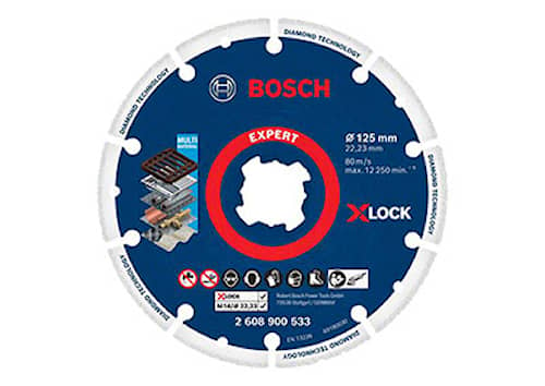 Bosch X-LOCK-timantti-metallilaikka 125x22,23 mm