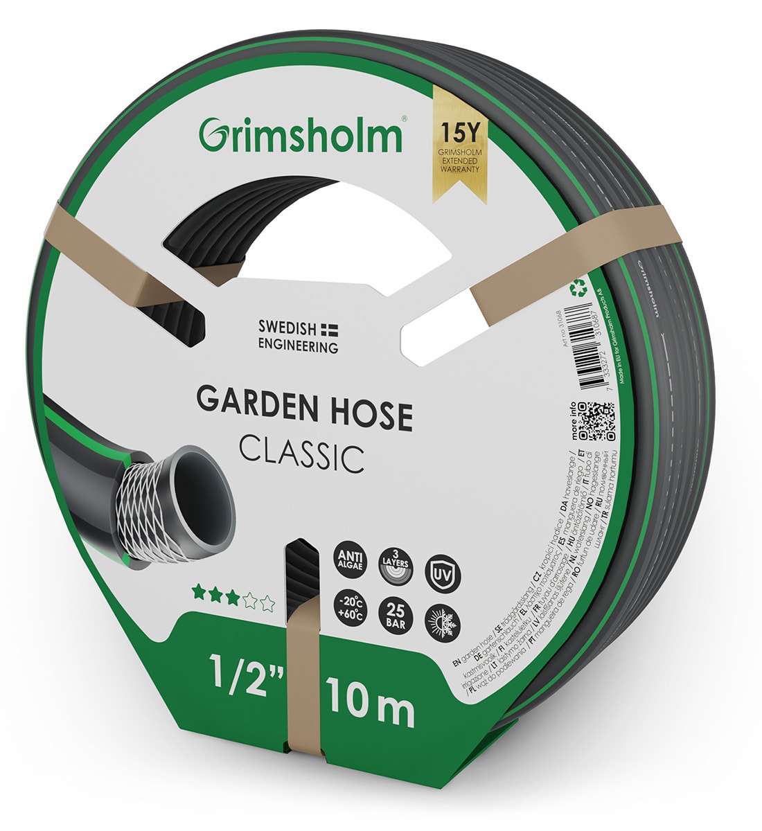 Grimsholm Garden hose Classic, 10 m