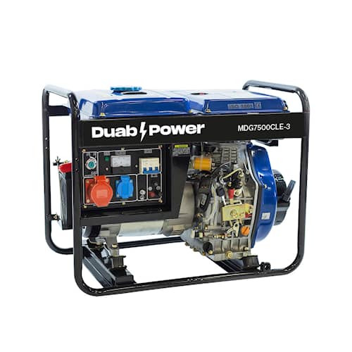 DUAB-POWER Generator MDG7500CLE-3 3-faset Diesel Fjernstart
