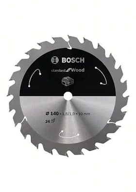 Bosch Standard for Wood-sirkelsagblad for batteridrevne sager 140x1,5/1x10 T24