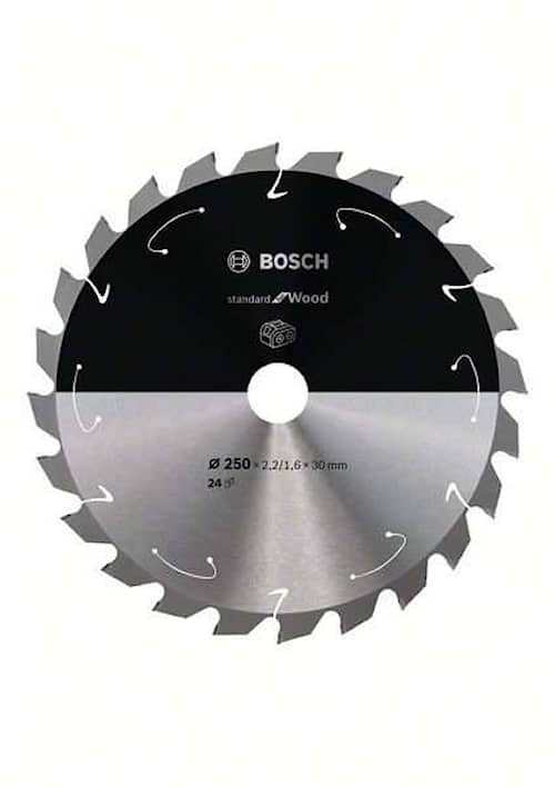 Bosch Standard for Wood-rundsavklinge til batteridrevne save 250x2,2/1,6x30 T24