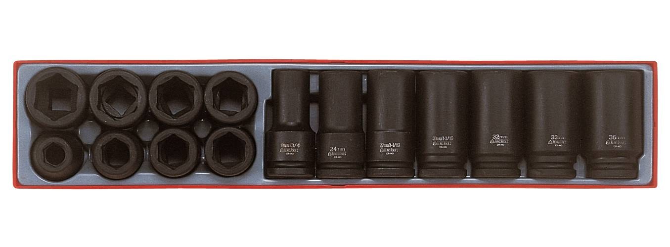 Teng Tools Krafttopsæt med 15 dele med 3/4\" firkantfatning TTX9415