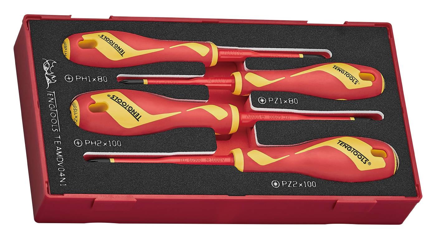 Teng Tools Ruuvitalttasarja TEAMDV04N1 1000V