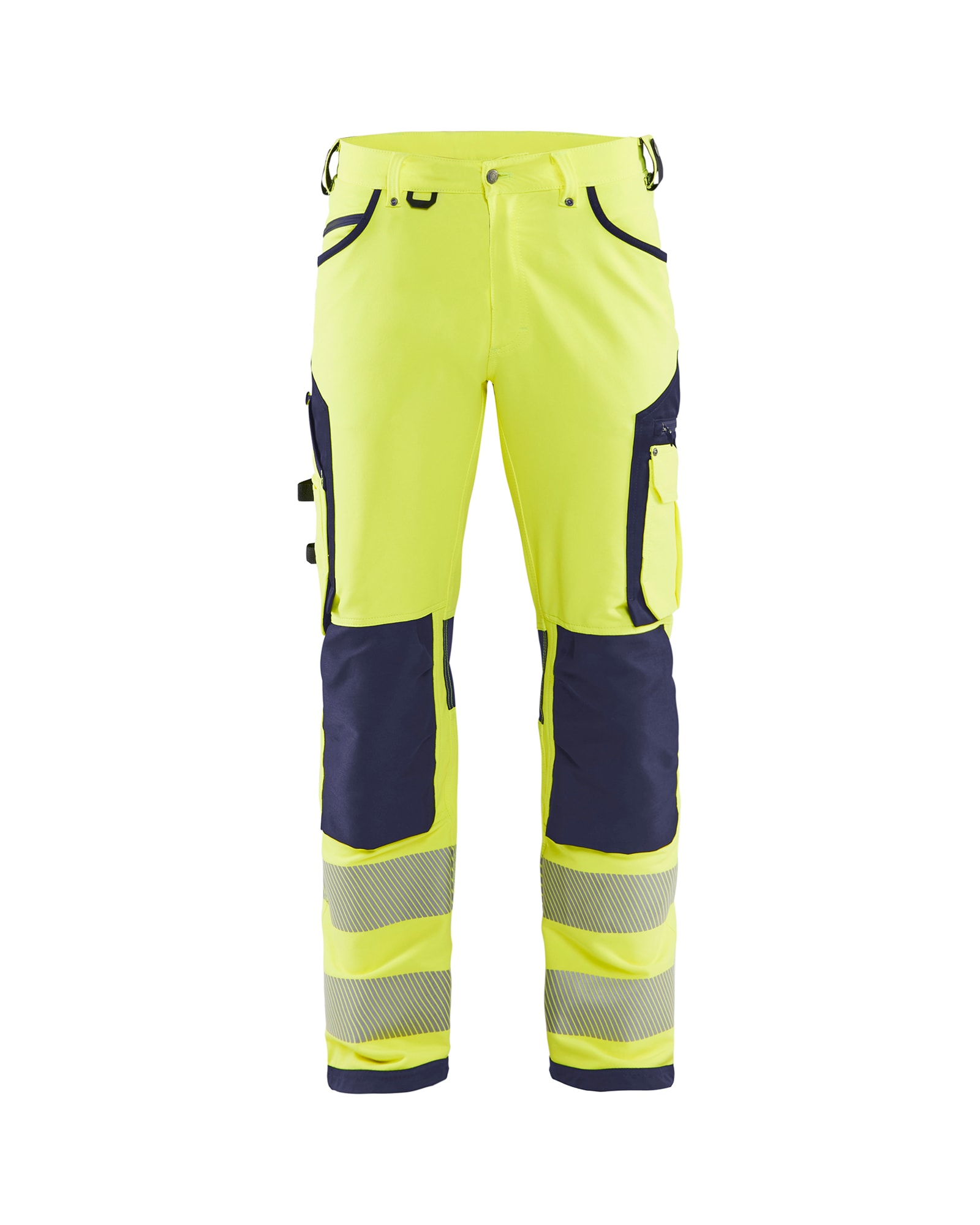 Blåkläder High Vis Arbeitshose 4-Wege-Stretch ohne Nageltaschen High Vis Orange/Marineblau - C156