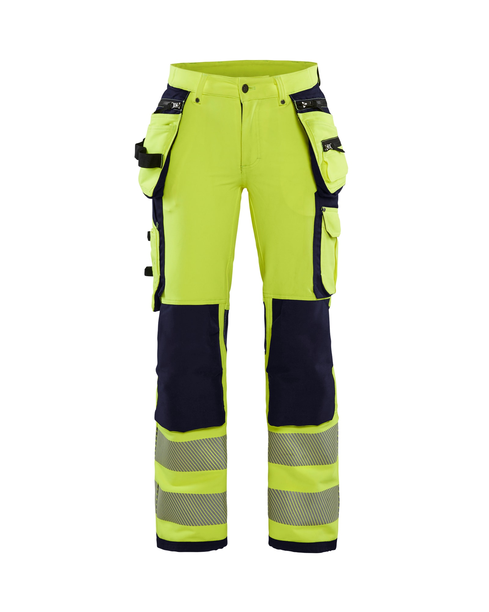 Blåkläder Damen High Vis Arbeitshose 4-Wege-Stretch High Vis Gelb/Schwarz - D25