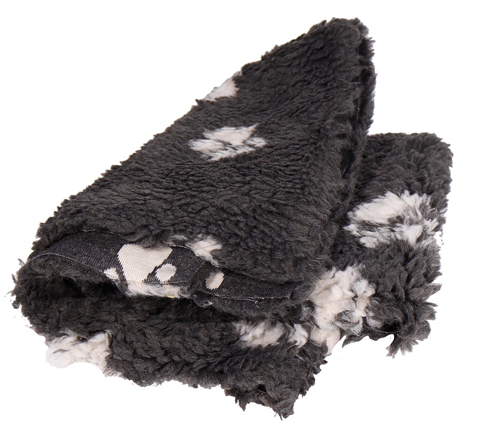 Active Canis Vetbed 100x150cm, Large grey with paws