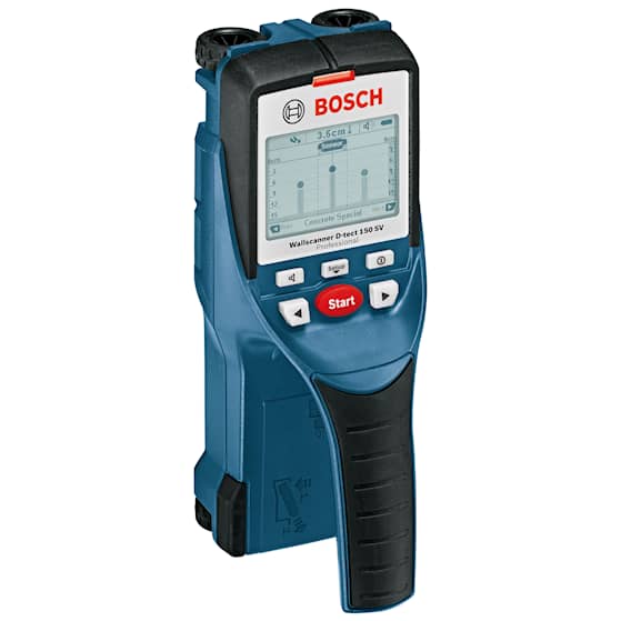 Bosch Detektor Wallscanner D-tect 150 SV Professional med 4 x batterier (AA), beskyttelsesrelæ