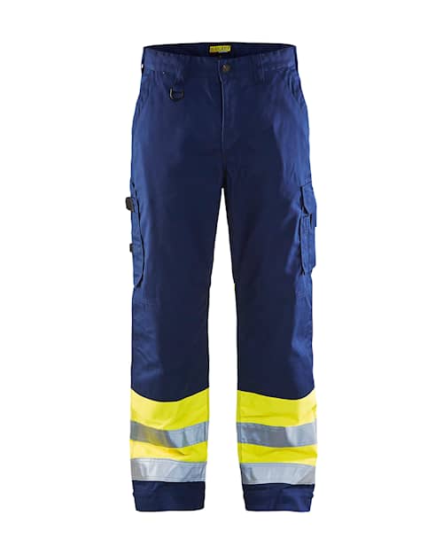 Blåkläder Bukse varsel - Marineblå/Gul - C48