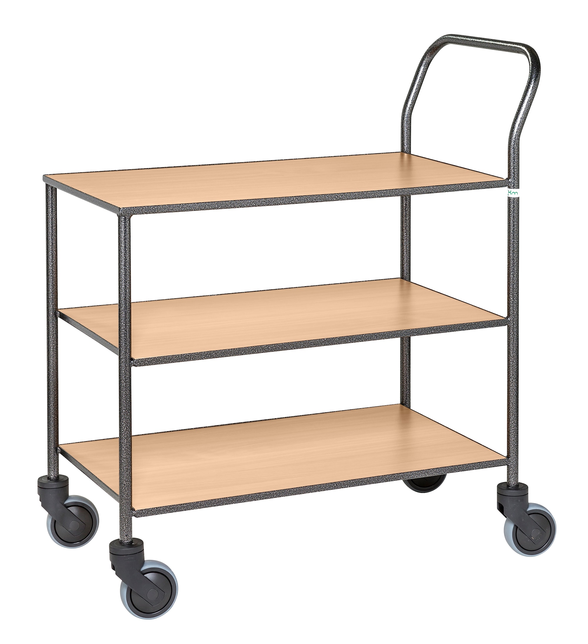 Kongamek  Antrasiitinharmaa /Pyökki Vaunu 3 hyllyä, täysin hitsattu