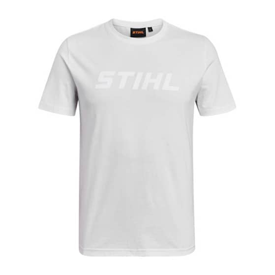 Stihl T-shirt med print Hvid