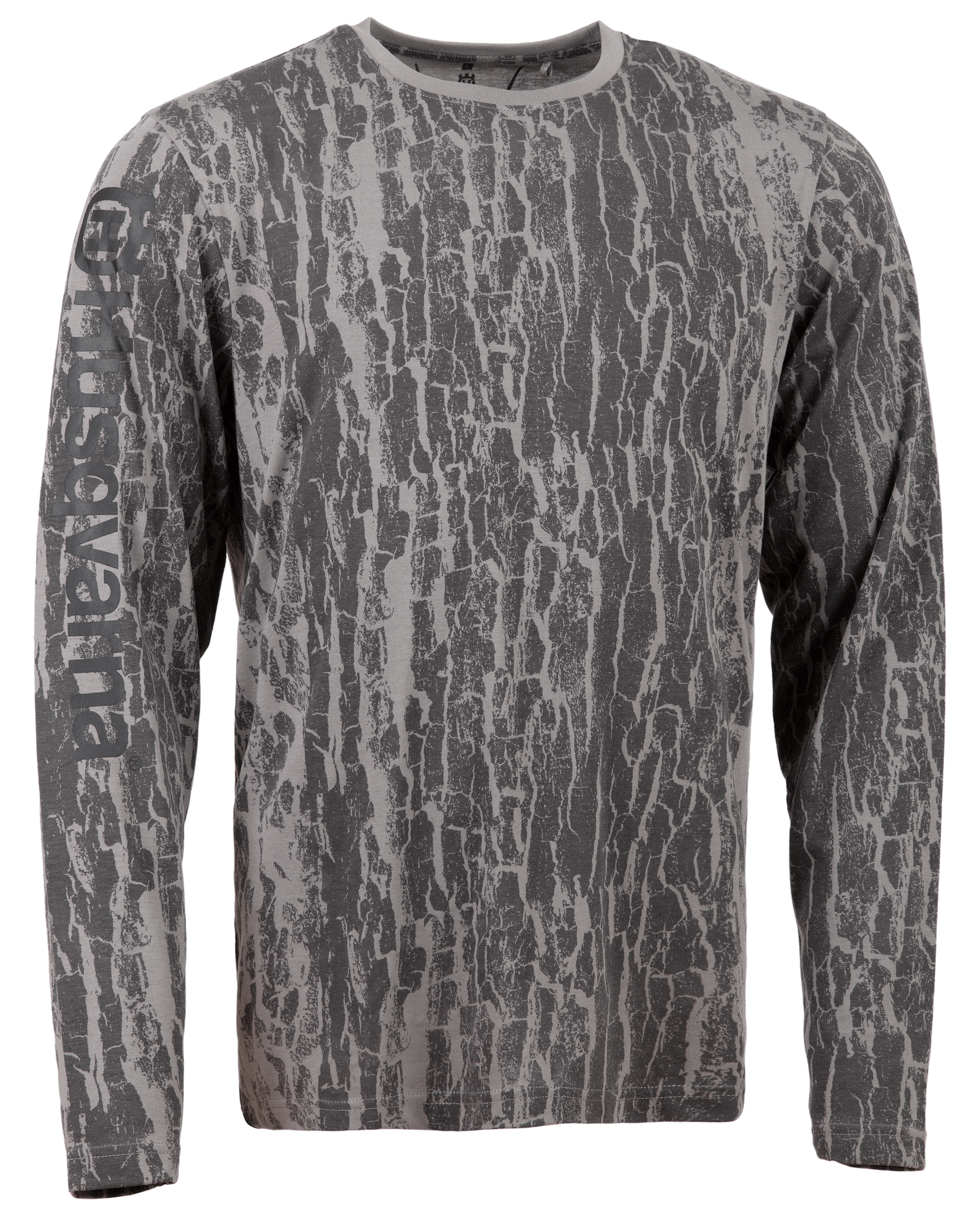 Husqvarna XPLORER T-shirt Barkmönstrad Kamouflage Långärmad - L - Grå