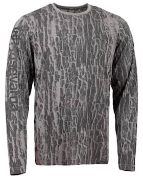 Husqvarna XPLORER T-shirt barkmönstrad kamouflage, långärmad - XS